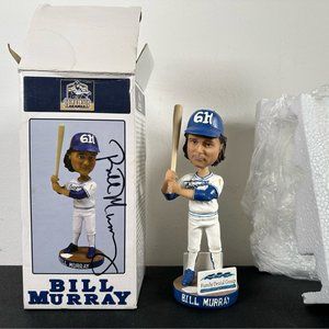 Bill Murray Autographed Grays Harbor Loggers Goldklang Group Bobble Head Figure